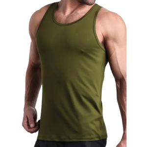 <b>Singlet</b> Athletics Vests Print <b>Running</b> Training Tank Top Men 90%Polyester 10%Spandex Sublimation Men's Mesh Tank Top - Product Image 2