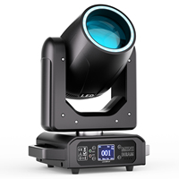 U`King 200W LED Beam Moving Light Effet Arc-en-ciel 18 Prisma Têtes Mobiles pour Scène, Disco, DJ, Mariage, Fête