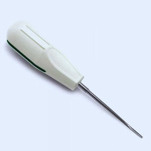 Élévateur dentaire manuel pour extraction radiculaire, chirurgie buccale, conforme MOL, manche blanc, 8 pièces, acier inoxydable allemand, par Dentavex - Product Image 3