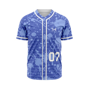Custom Printed Front Logo Team Name Men's Summer Season High Quality <b>Baseball</b> Softball Jersey Short Sleeve Breathable Quick Dry - Product Image 5