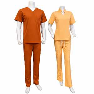 Ensemble de blouses médicales unisexes, haut à col en V et pantalon, respirant et léger, uniforme d'hôpital, fabricant OEM - Product Image 1