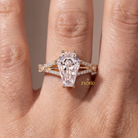 Bague en argent 925 avec diamant de laboratoire de créateur taille cercueil à double sangle, d'inspiration gothique, pour fiançailles, mariage, anniversaire et fêtes