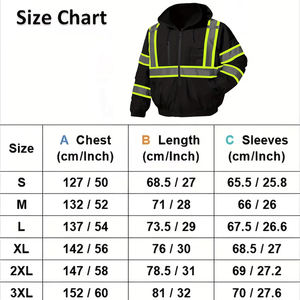 Chaqueta de Trabajo para Hombre, Color Negro, con Cierre Frontal, Transpirable, Resistente al Viento, Ecológica, para Invierno - Product Image 5