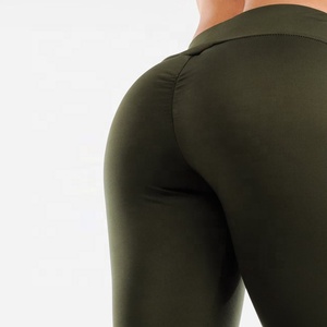 Ladies High Waist Fitness <b>Leggings</b> Side <b>Pockets</b> SpandexPolyester Material Stretch Yoga Pants for <b>Workout</b> Running - Product Image 2