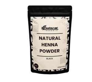 Polvo Negro Natural |   Coloración Natural para el Cabello con Henna |   Sin amoníaco |   Henna de Sojat 100% pura para un cabello con un color natural intenso - Product Image 1