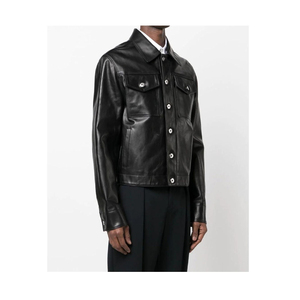 premium faux <b>leather</b> material <b>men</b> fashion <b>leather</b> <b>jackets</b> <b>men</b> fashion <b>leather</b> <b>jackets</b> with smooth texture finish wholesale - Product Image 3