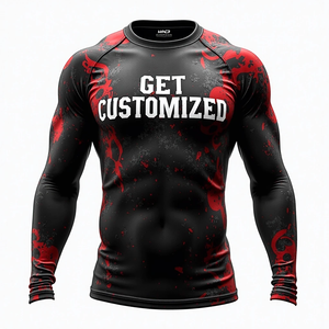 Camiseta deportiva para hombre con diseño ajustado, tejido elástico perfecto para natación y deportes. - Product Image 3