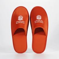 Chaussons d'hôtel jetables en velours durable, luxueux pour spa, hôtel de luxe, semelle souple, personnalisables