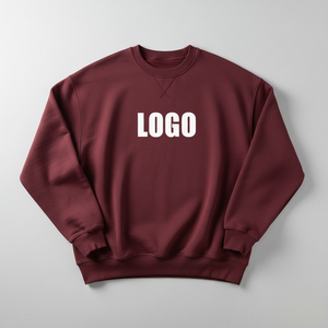 เสื้อสเวตเชิ้ตโอเวอร์ไซส์ปักโลโก้ตามสั่งสำหรับผู้หญิง คอกลม แบบสวมหัว รับผลิตแบบ OEM ODM แบรนด์ส่วนตัว - Product Image 4