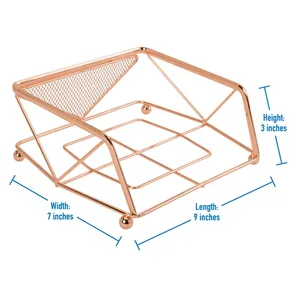 Porte-serviettes en métal artisanal de qualité supérieure, porte-mouchoirs décoratif artisanal de luxe, moderne, pour restaurant, hôtel, salle à manger - Product Image 3