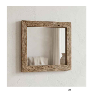 Elegant Customized Minimalistic Round Shape Wooden Wall Mirror High Quality for Elegant Wall Decor - Product Image 2