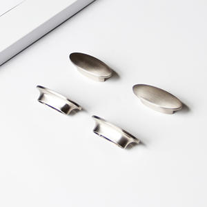 Poignée ovale minimaliste en alliage de zinc durable et moderne pour armoires de cuisine, tables de nuit, salles de bain, salles à manger et meubles de chambre - Product Image 2