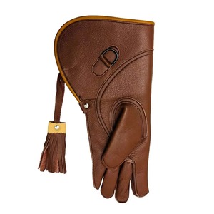 Guantes de Cetrería 100% Cuero Vacuno con Logotipo Bordado Personalizado, Color y Talla a Medida, Guantes de Caza de Alta Calidad - Product Image 4