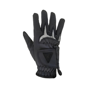 Gant de golf noir intégral respirant en microfibre et cuir, avec poignet réglable en velcro, vente en gros d'usine, OEM personnalisé - Product Image 2