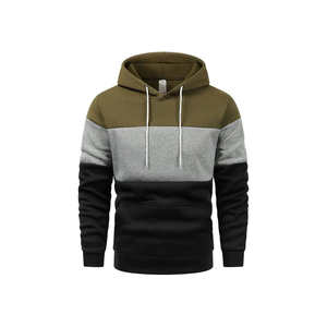 Sudaderas con capucha unisex personalizadas extragrandes con cremallera, estilo urbano, de moda, al por mayor, informales, deportivas, con cuello con capucha, lisas - Product Image 1