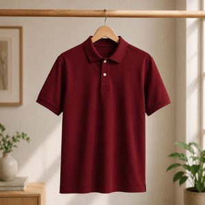 Camiseta Polo de Color Sólido Premium para Hombre | Ropa Casual Elegante de Manga Corta en Mezcla de Algodón Suave para el Trabajo, Fin de Semana y Actividades al Aire Libre - Product Image 2