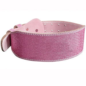 Thick durable leather belt gym waist support weightlifting bodybuilding fitness heavy lifting premium gear - Product Image 1