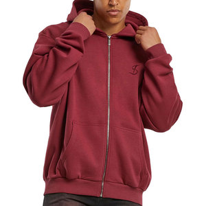 Sweat à capuche oversize zippé de haute qualité pour homme, style streetwear, vente en gros de sweats à capuche zippés - Product Image 4