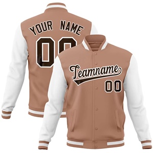 Chaqueta Varsity de Lona para Hombre, Personalizable por el Fabricante, Cómoda, con Cremallera, Diseño Casual de Béisbol, Color Sólido, para Invierno 2026 - Product Image 5
