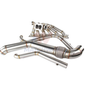 Выпускной коллектор MATCHWAY из нержавеющей стали SS304 толщиной 3 мм, с двойной спиралью T4, для BMW Gen1 B58, качественный выпускной коллектор-даунпайп - Product Image 1