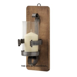 Portavelas de Hormigón con Recubrimiento Dorado de Acero Inoxidable, Diseño Único, para Actividades Religiosas como Navidad - Product Image 5
