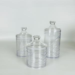 Bote de almacenamiento transparente, acrílico, inastillable - Product Image 3