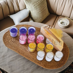 Velas Votivas Transparentes, Portavelas de Cristal para Decoración del Hogar - Navidad, Pascua, Cumpleaños y Día de San Valentín - Product Image 3