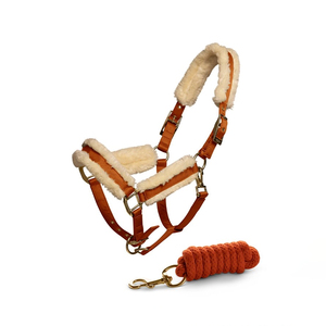 Adjustable Western Saddle Horse Halter Customized Size Comfortable Breathable Durable Nylon Head Collar Lead Rope <b>Equestrian</b> - Product Image 3