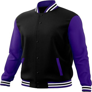 Top Quality Men's Tom Hardy Venom Varsity <b>Jacket</b> Black and Grey Wool and <b>Leather</b> Sleeves <b>Jacket</b> - Product Image 1