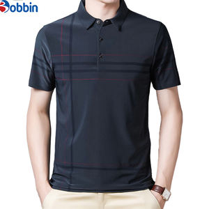 เสื้อเชิ้ตผู้ชายมาใหม่สำหรับฤดูร้อน ผ้าฝ้าย 100% สำหรับเสื้อโปโล แขนสั้น ลายทาง สวมใส่สบายๆ สำหรับเดินทางไปทำงาน มีลายและสีพื้น - Product Image 2