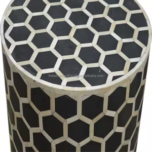 Taburete con incrustaciones de hueso, acento para dormitorio, almacén, Hospital, Hotel, escuela, apartamento, supermercado, taller, granja, artesanía artesanal - Product Image 4