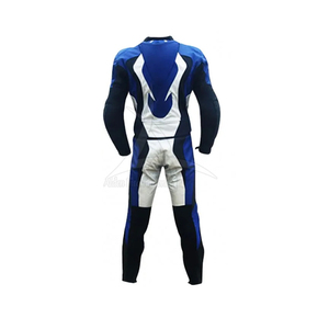 Traje de Motociclismo de Cuero para Hombre, Manga Larga, Color Negro, Blanco y Rojo, Bloques de Color, Transpirable, Equipo de Protección para Todas las Estaciones - Product Image 2