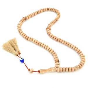 Tasbih en bois fait main, durable et moderne, perles de prière, chapelet, pompons, cadeau islamique, Misbaha musulmane, dévotion, méditation, rituels - Product Image 1