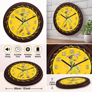 Reloj de Pared Personalizado con Foto para Amantes del Cricket Liviya - Regalo de Plástico Impreso Personalizado para el Año Nuevo Chino y Pascua - Product Image 3