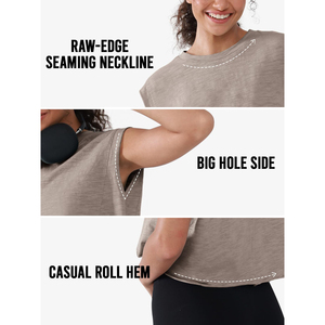 Tops Deportivos Transpirables para Mujer, Tops Cortos de Secado Rápido, Camisetas sin Mangas para Gimnasio, Fitness y Deportes - Product Image 5