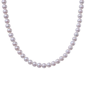 5-6mm Freshwater Nucleated Pearl S925 <b>Silver</b> <b>Necklace</b> <b>for</b> <b>Women</b> Starry Sky Collarbone <b>Chain</b> Gift <b>for</b> Girlfriend - Product Image 5