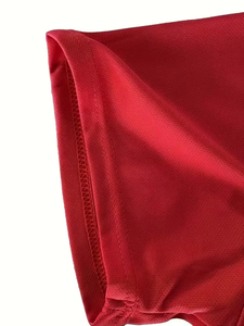 Custom Athletic Set T-Shirt Long Pants Personalized Casual Men's Contrast Color Topstitch Summer Knitted ODM Eco-Friendly 100% - Product Image 6