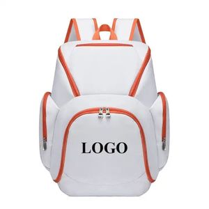 Customized Logo Youth Basketball Soccer Sports <b>Backpack</b> Zipper <b>Canvas</b> Material Arcuate Shoulder Strap-Lightweight - Product Image 2
