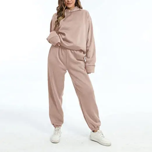 Conjunto de dos piezas de chándal con capucha estampado para mujer, talla grande, verde lima, para invierno, estilo urbano, venta al por mayor - Product Image 5