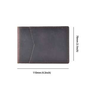 AIGUONIU - Funda para Licencia de Conducir Hecha a Mano en Cuero Crazy Horse, Tarjetero con Diseño Antiguo y Conciso - Product Image 4