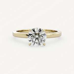 1CT 2CT Round Cut Lab Grown Diamond Solitaire <b>Ring</b> 10K 14K 18K Solid Gold 925 <b>Silver</b> Classic Engagement <b>Ring</b> Wholesale Factory - Product Image 1