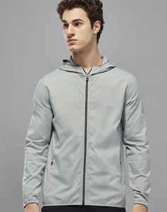 Soft <b>Shell</b> Windbreaker Bomber Jacket Zipper Closure Breathable Pockets Outdoor Everyday Wear - Product Image 3
