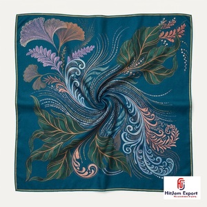 Custom Printed Womens Square <b>Scarf</b> Soft Lightweight Fabric Fashion Head <b>Scarf</b> OEM ODM Manufacturer Ireland Custom Fabric Product - Product Image 4