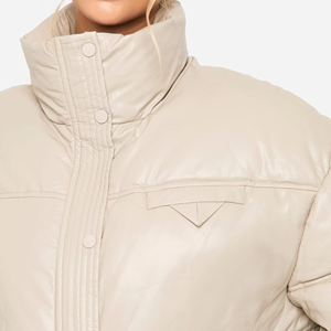 Nouvelle veste matelassée réversible imperméable pour femme avec capuche, en coton, col en fourrure, décontractée et chaude pour l'hiver - Product Image 5