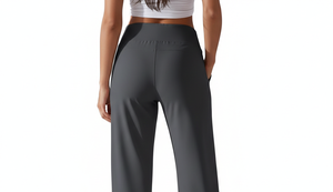 กางเกงเลกกิ้งโยคะเอวสูงทรงหลวมสำหรับผู้หญิง ผ้าสแปนเด็กซ์/ไนลอน ระบายอากาศได้ดี ไซส์ใหญ่ เอวยางยืด - Product Image 4