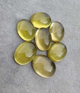 Cuarzo Limón Natural Cabujón Ovalado con Base Plana, Piedra Suelta para Joyería, Manualidades y Coleccionismo - Product Image 3