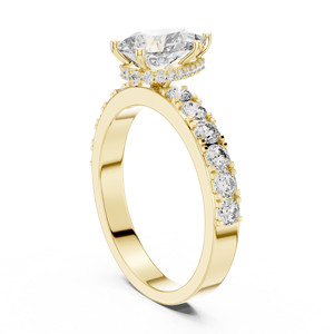 Micro Pave 925 Sterling Silver Moissanite <b>Diamond</b> <b>Ring</b> Wholesale Bridal Jewelry Manufacturer Supplier - Product Image 3