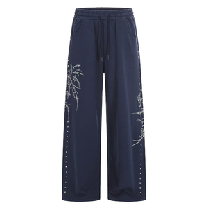 Ensemble sweat-shirt à capuche graphique tendance et pantalon ample unisexe, ensemble décontracté assorti - Product Image 3