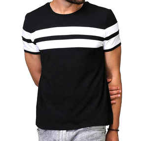 T-shirt décontracté unisexe en coton biologique tricoté 100 %, col rond, imprimé sérigraphié sur le devant, anti-boulochage, 230 g, manches courtes, collection été - Product Image 1