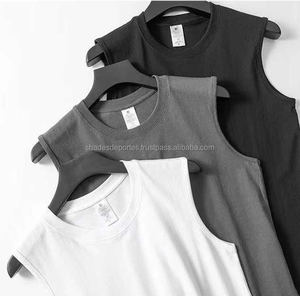 เสื้อกล้ามออกกำลังกายผู้ชายผ้าฝ้าย 100% แบบขายส่งสั่งทำพิเศษ น้ำหนัก 230 กรัม ระบายอากาศได้ดี เหมาะสำหรับวิ่ง ออกกำลังกาย ฟิตเนส แห้งเร็ว - Product Image 5